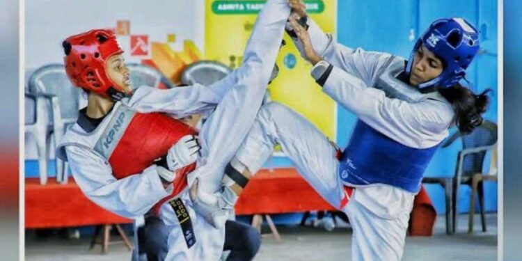 ताइक्वांडो सिटी लीग 9 को.. खेल का प्रदर्शन करनेछत्तीसगढ़ की बेटिया पहुचेंगी रायपुर