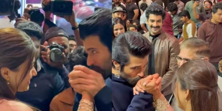विजय देवरकोंडा ने भरी महफिल में चूमा रश्मिका मंदाना का हाथ