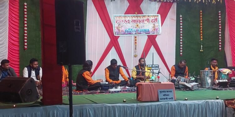 छत्तीसगढ़ स्तरीय त्रिदिवसीय मानस गान व्याख्यान प्रतियोगिता ग्राम दर्री में