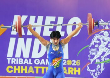 खेलो इंडिया ट्राइबल गेम्स 2026 : रायपुर में भारोत्तोलन का धमाकेदार जलवा, पूर्वाेत्तर के सितारों ने रचा इतिहास