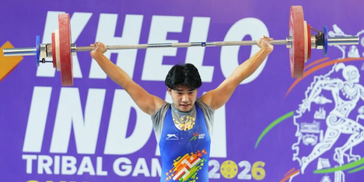 खेलो इंडिया ट्राइबल गेम्स 2026 : रायपुर में भारोत्तोलन का धमाकेदार जलवा, पूर्वाेत्तर के सितारों ने रचा इतिहास