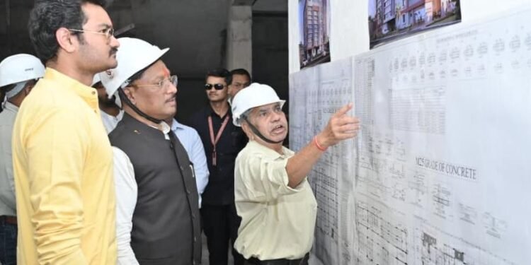 मुख्यमंत्री विष्णुदेव साय ने किया निर्माणाधीन जगदेव राम उरांव कल्याण आश्रम चिकित्सालय का अवलोकन