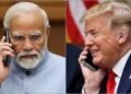 पश्चिम एशिया में व्याप्त तनाव के बीच अमेरिका के राष्ट्रपति डोनाल्ड ट्रंप ने भारत के प्रधानमंत्री नरेंद्र मोदी से बात की