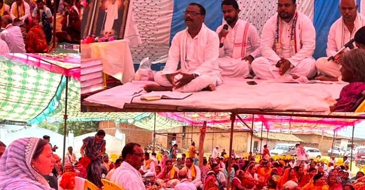 पंड़कीपाली(सरायपाली) में 5 कुंडिय विश्व शांति वैदिक महायज्ञ संपन्न