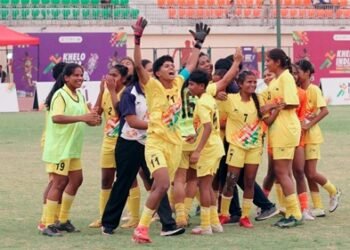 छत्तीसगढ़ की महिला फुटबॉल टीम खेलो इंडिया ट्राइबल गेम्स के फाइनल में