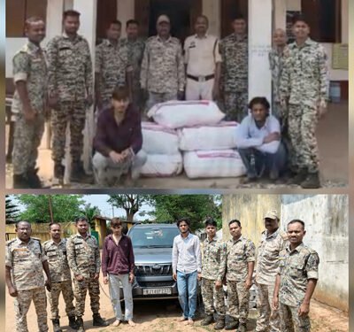 115 किलो गांजा के साथ कार सवार 2 गिरफ्तार