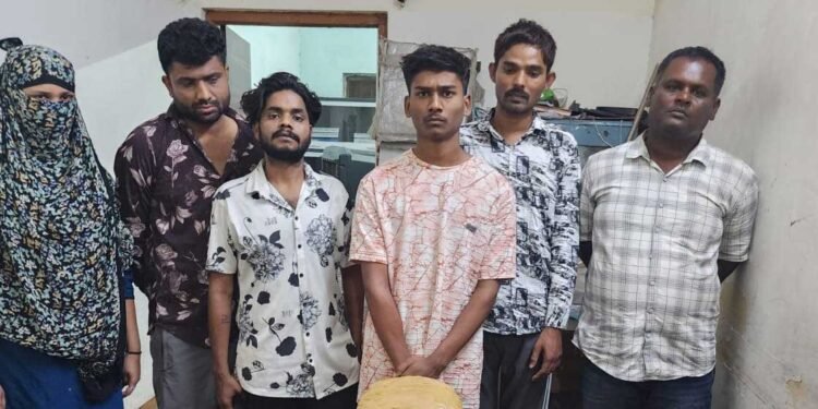 गांजा के साथ उडीसा का अंतर्राज्यीय आरोपी सहित कुल 06 गिरफ्तार