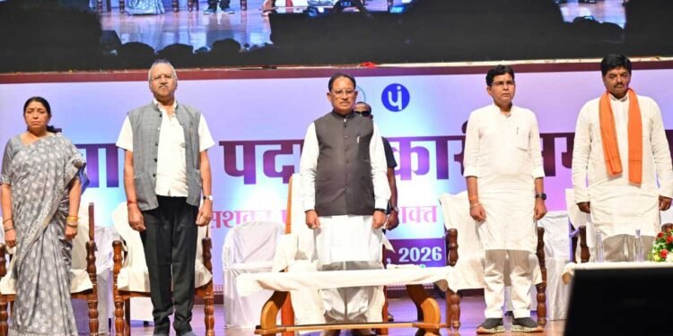 पंचायती राज संस्थाओं को सशक्त बनाकर विकसित भारत की नींव को मजबूत कर रही है हमारी सरकार : मुख्यमंत्री विष्णु देव साय