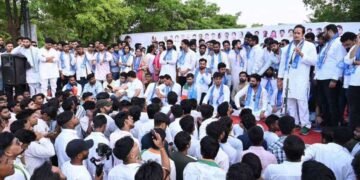 NSUI के ‘सीएम हाउस घेराव’ आंदोलन में उमड़ा छात्र शक्ति का जनसैलाब