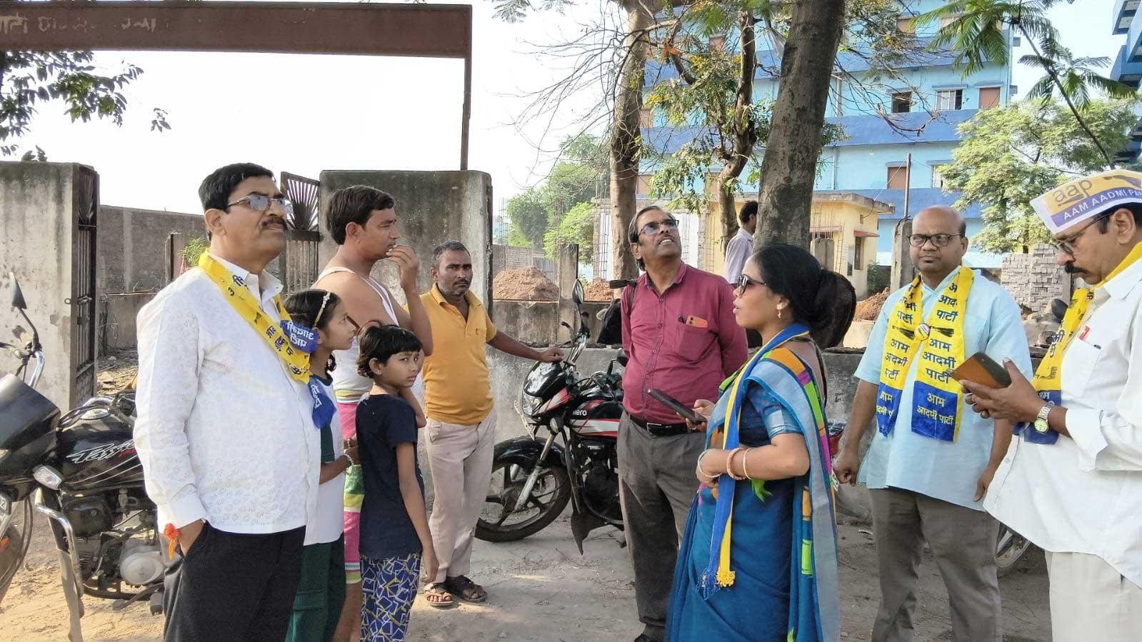 आम जनता से संवाद कर बिरगांव में प्रत्याशी तय कर रही है आम आदमी पार्टी